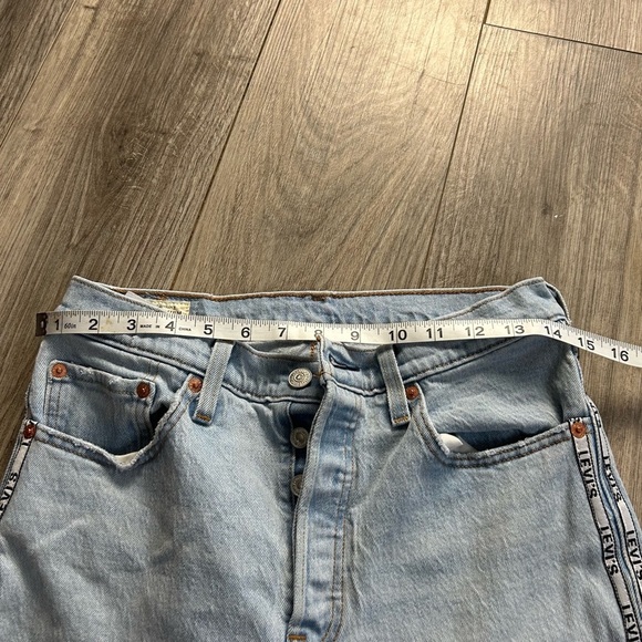 Levi's 501 Original Premium Sport Stripe Cropped Jeans - Picture 6 of 9
